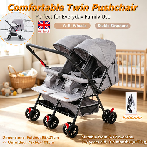 Double stroller foldable twin - stroller,