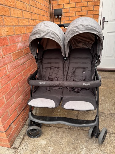 Twin baby double stroller - stroller, used