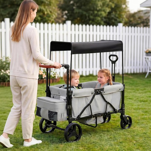 Twin baby double stroller - baby,